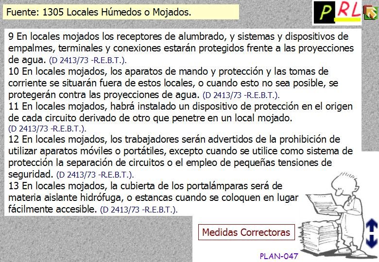 047 ELECTRICIDAD LOCALES HUMEDOS